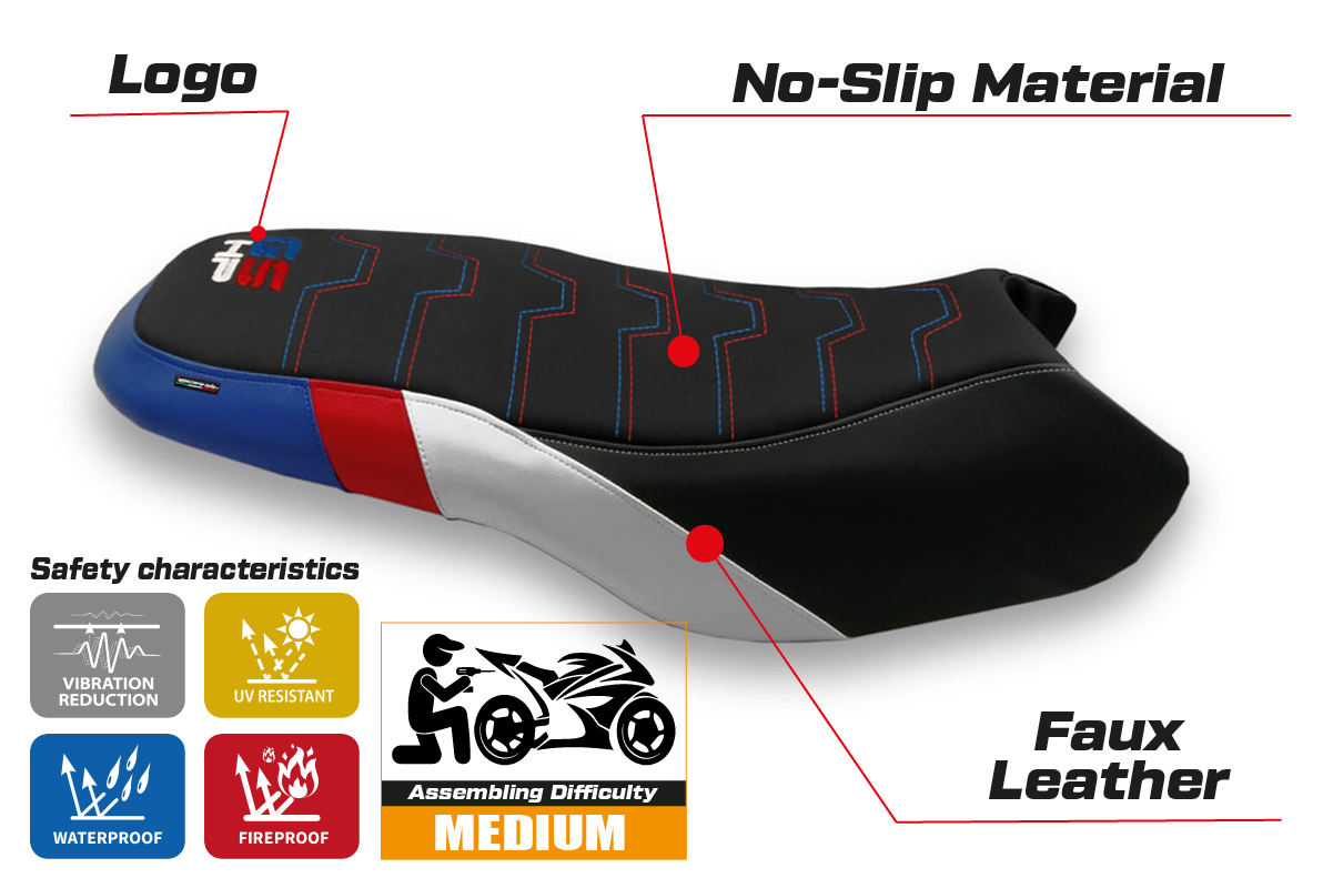 BMW R1200GS R1250GS Rallye 2017-2024 Seat Cover Tappezzeria Italia TPZ in HP SE