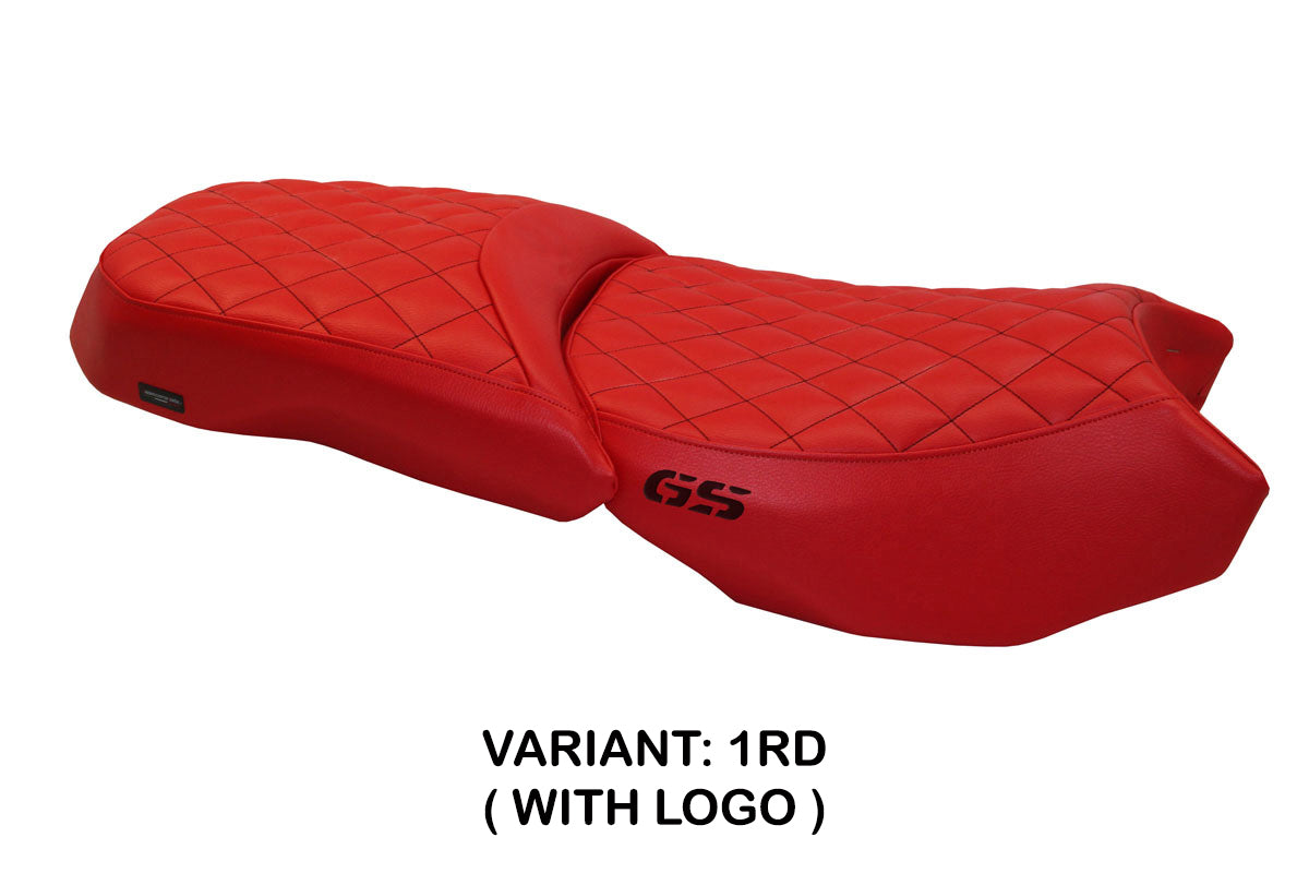 Funda de asiento para BMW R1200GS Adventure 2013-2018 Tappezzeria Italia TPZ en rojo diamante