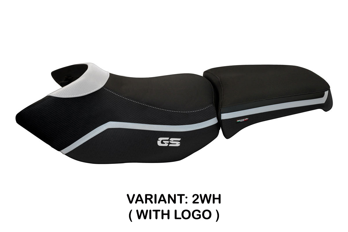 Funda de asiento para BMW R1200GS Adventure 2006-2012 de Tappezzeria Italia TPZ en blanco