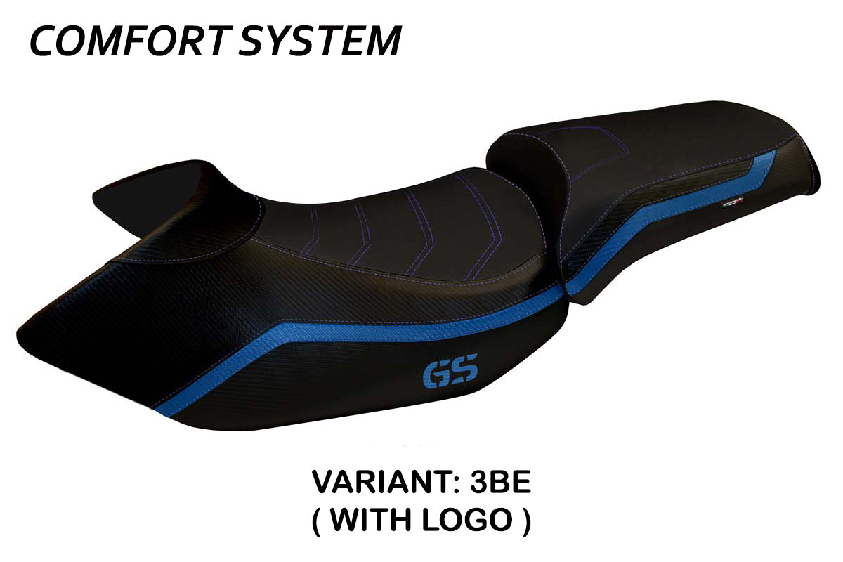 BMW R1200GS 2005-2012 Seat Cover Tappezzeria Italia TPZ Comfort in Blue and Black