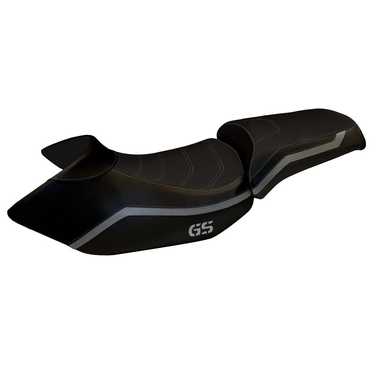 Funda de asiento BMW R1200GS 2005-2012 Tappezzeria Italia TPZ Comfort en gris y negro