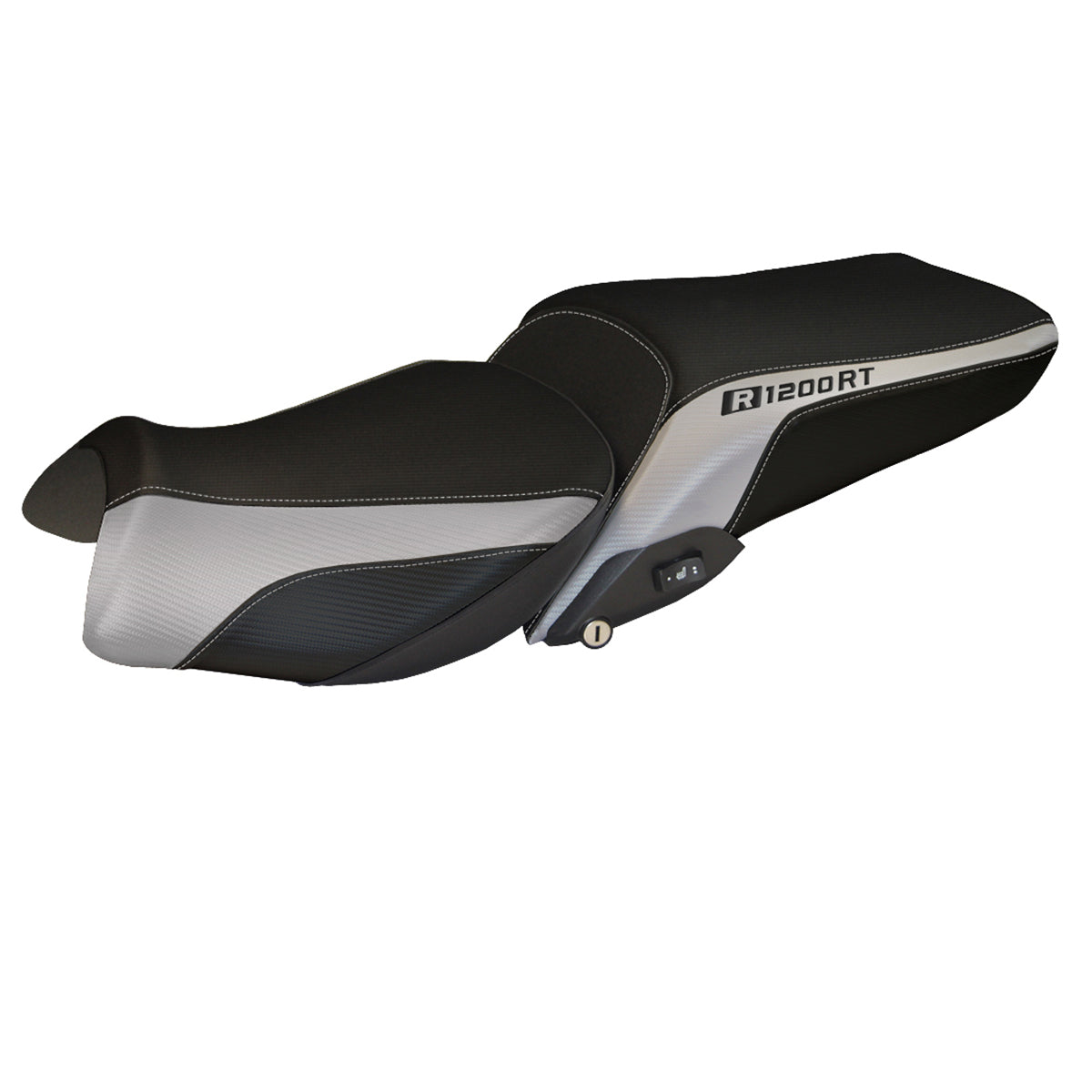 BMW R1200RT 2014-2018 Seat Cover Tappezzeria Italia TPZ in Silver and Black