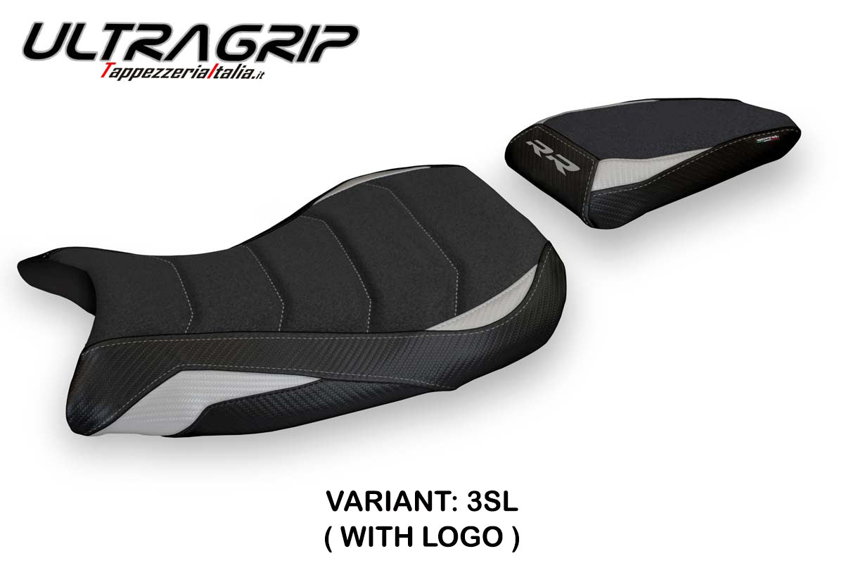 BMW S1000RR M Sport 2019-2026 Seat Cover Tappezzeria Italia TPZ Ultragrip in Silver