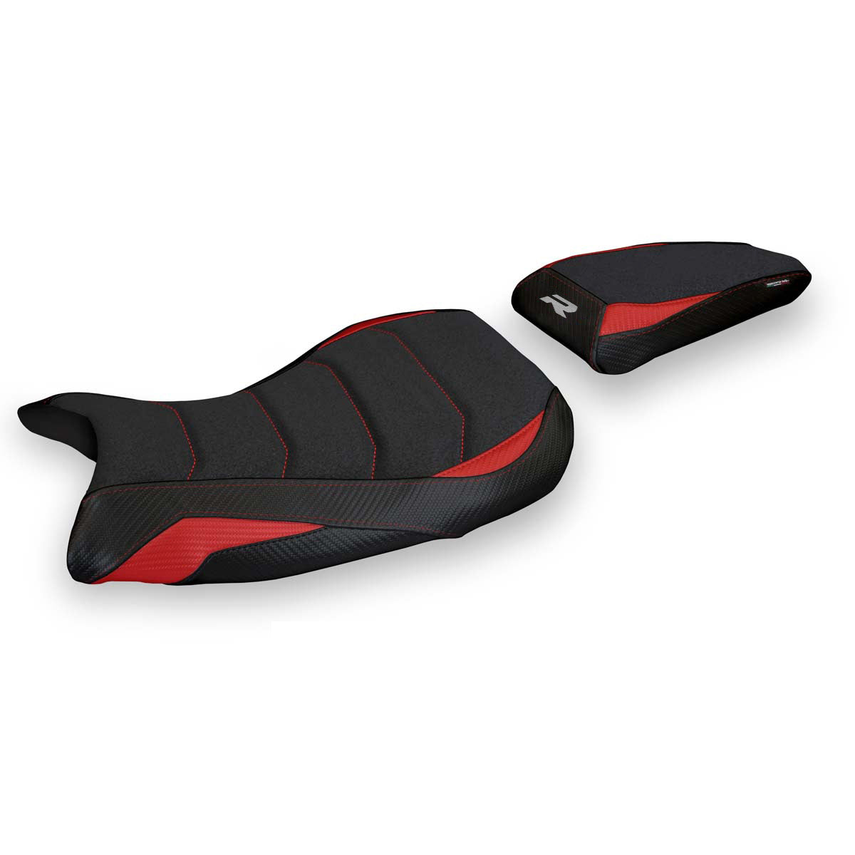 BMW S1000R 2021-2026 Seat Cover Tappezzeria Italia TPZ Ultragrip in Red and Black