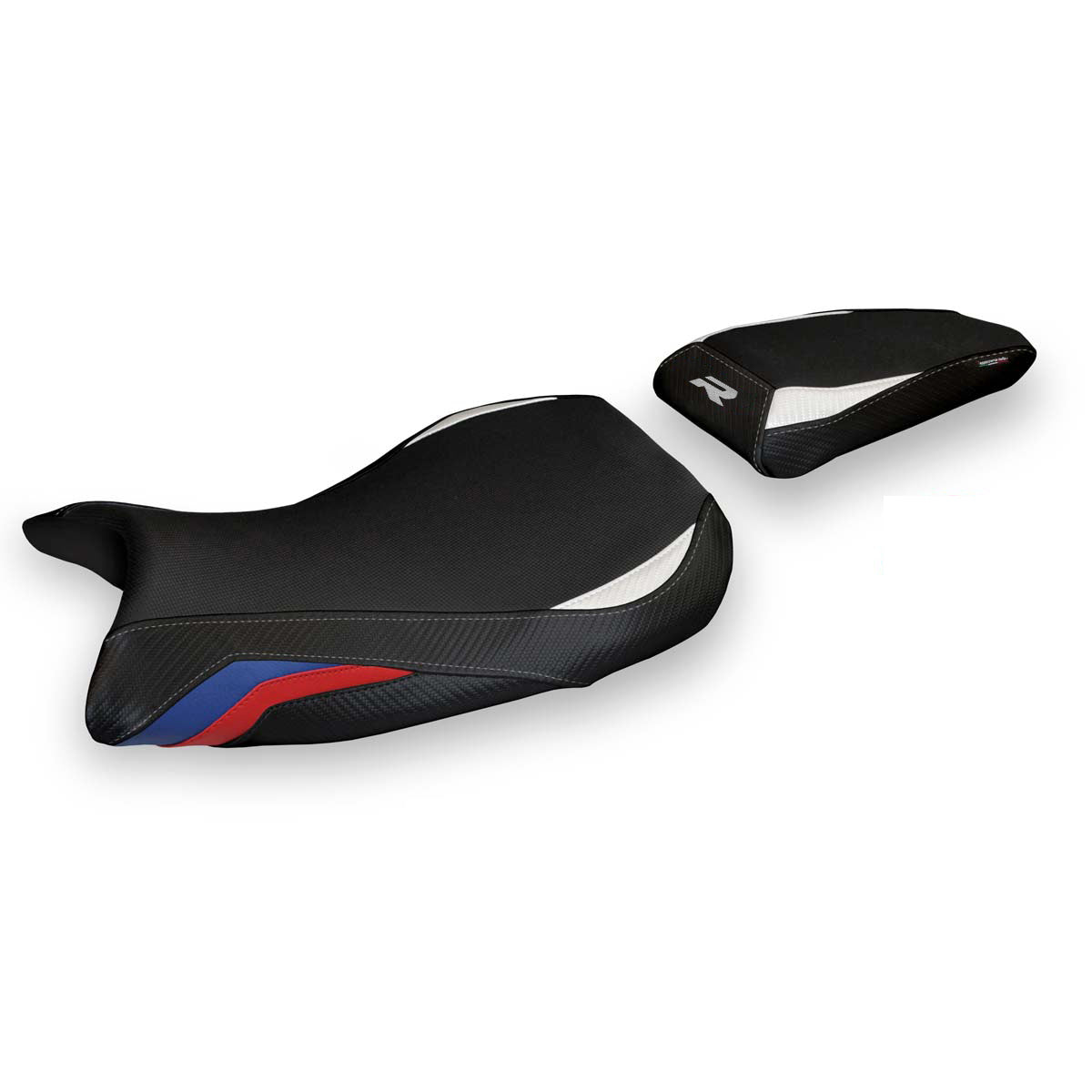 BMW S1000R M Sport 2021-2026 Seat Cover Tappezzeria Italia TPZ in Red, Blue and White HP