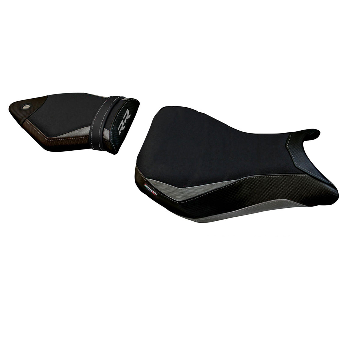 BMW S1000RR 2015-2018 Seat Cover Tappezzeria Italia TPZ in Silver and Black