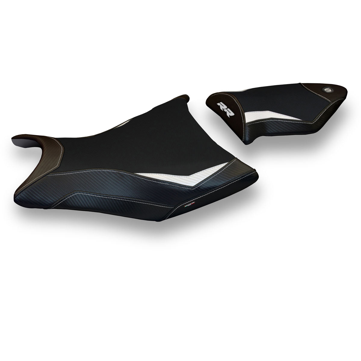BMW S1000RR 2009-2011 Seat Cover Tappezzeria Italia TPZ in White and Black