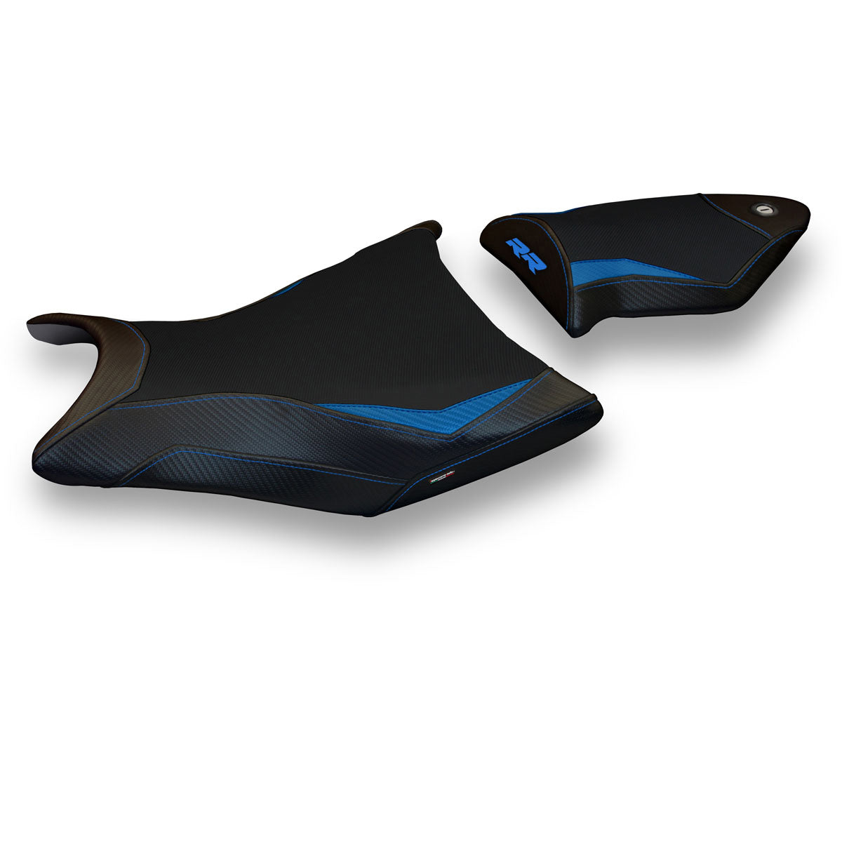 BMW S1000RR 2009-2011 Seat Cover Tappezzeria Italia TPZ in Blue and Black