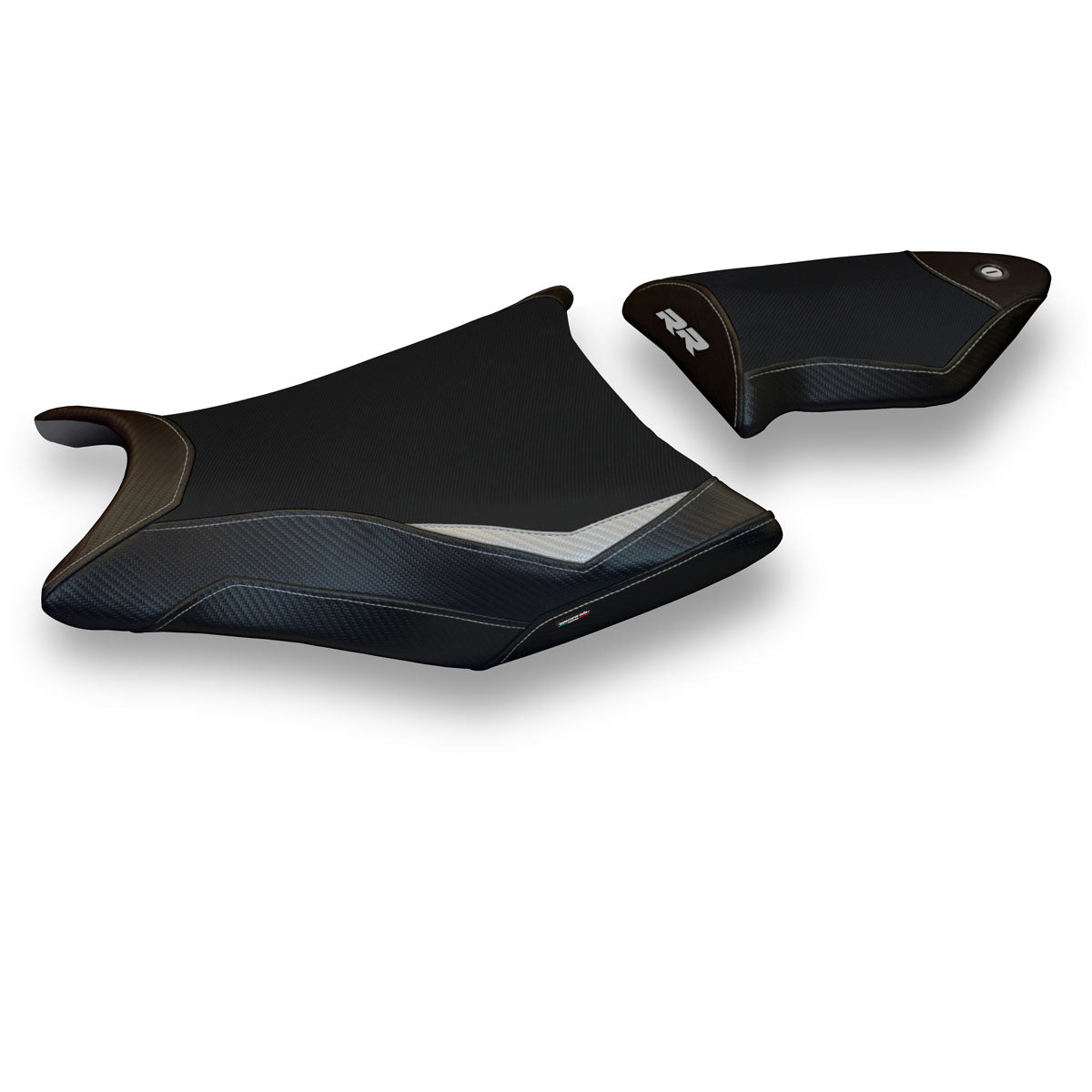 BMW S1000RR 2009-2011 Seat Cover Tappezzeria Italia TPZ Comfort in Silver and Black