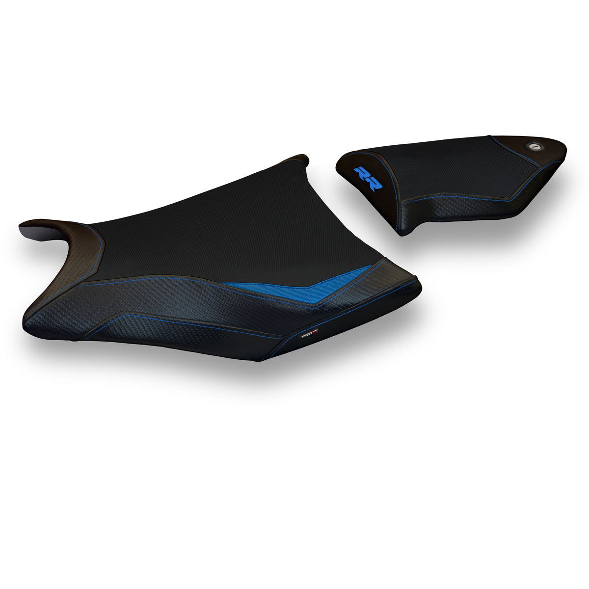 BMW S1000RR 2009-2011 Seat Cover Tappezzeria Italia TPZ Comfort in Blue and Black