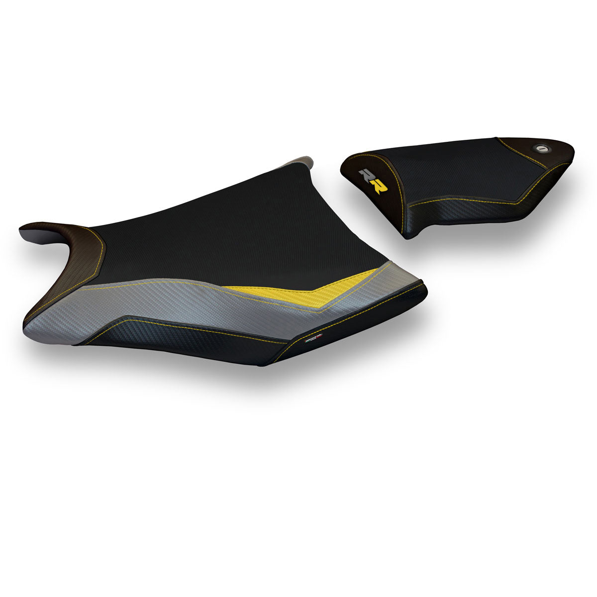 BMW S1000RR 2009-2011 Seat Cover Tappezzeria Italia TPZ Comfort in Yellow, Grey and Black