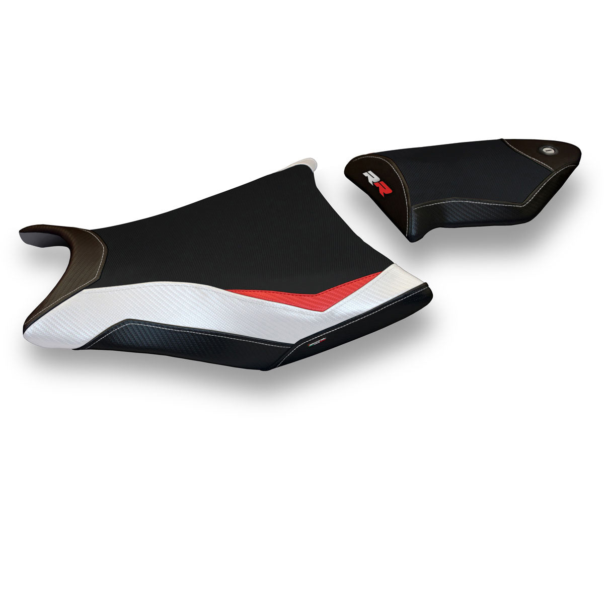 BMW S1000RR 2009-2011 Seat Cover Tappezzeria Italia TPZ Comfort in Red, White and Black