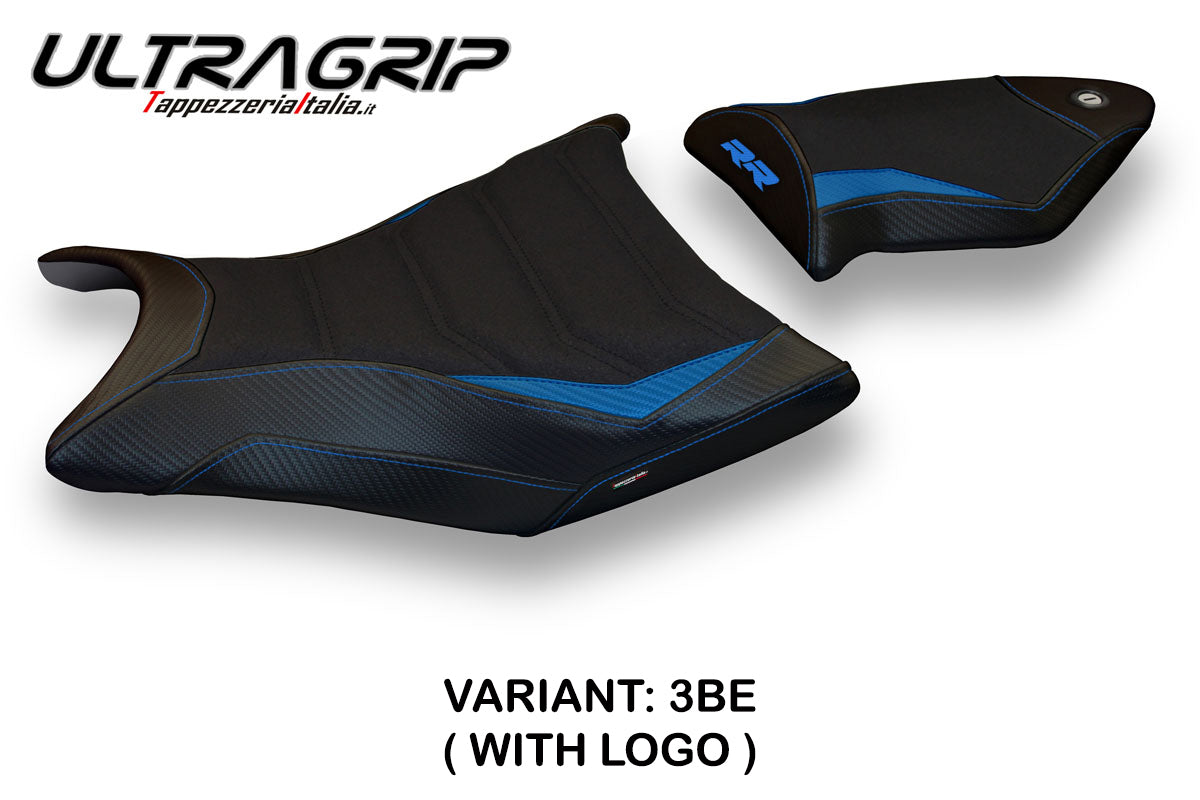 BMW S1000RR 2009-2011 Seat Cover Tappezzeria Italia TPZ Ultragrip in Blue and Black