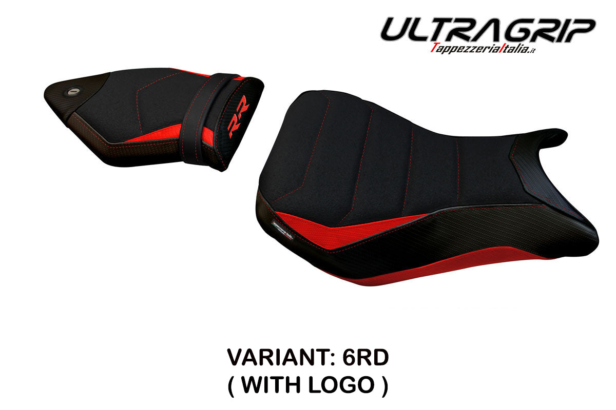 BMW S1000RR 2012-2014 Seat Cover Tappezzeria Italia TPZ Ultragrip in Red and Black