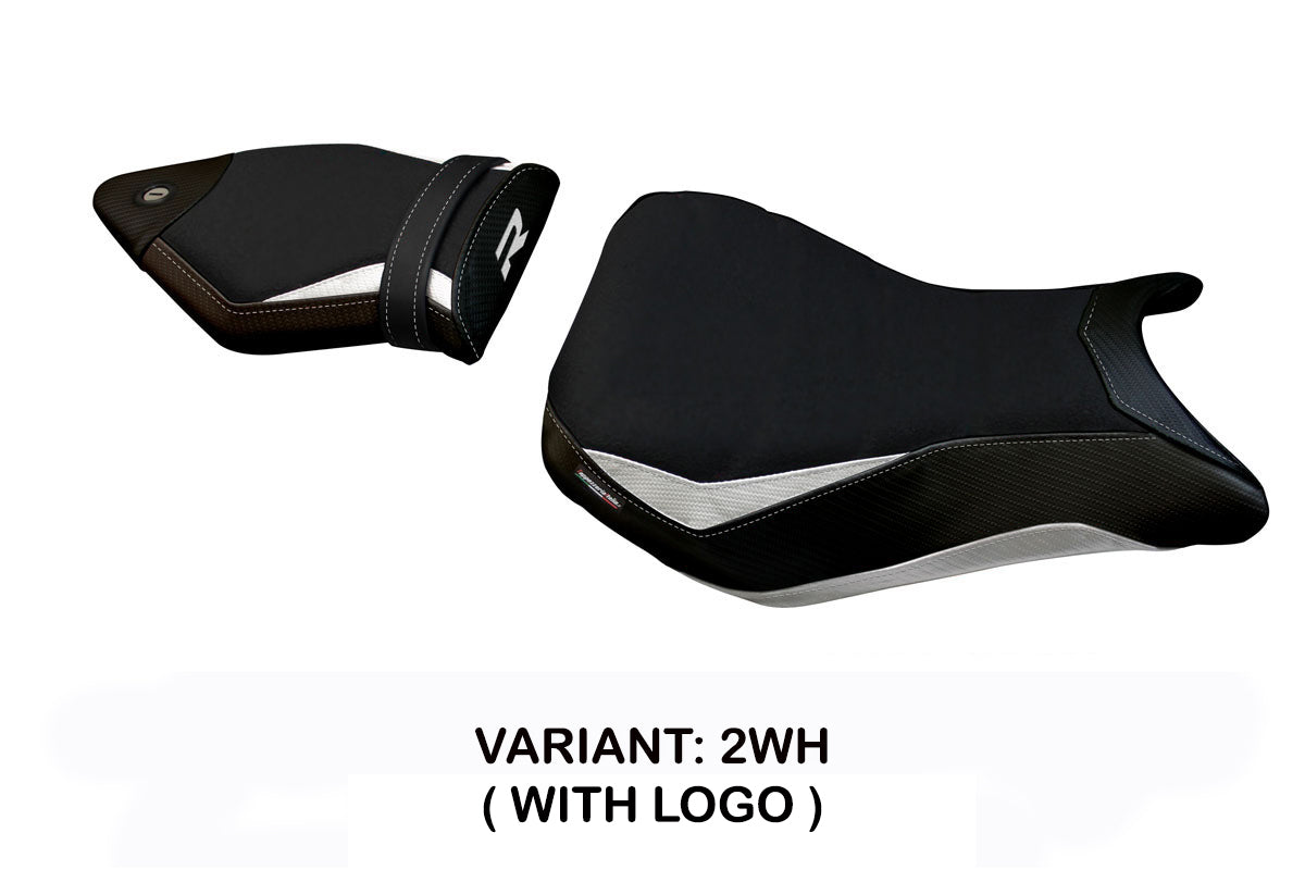 Funda de asiento para BMW S1000R 2014-2020 Tappezzeria Italia TPZ en blanco y negro