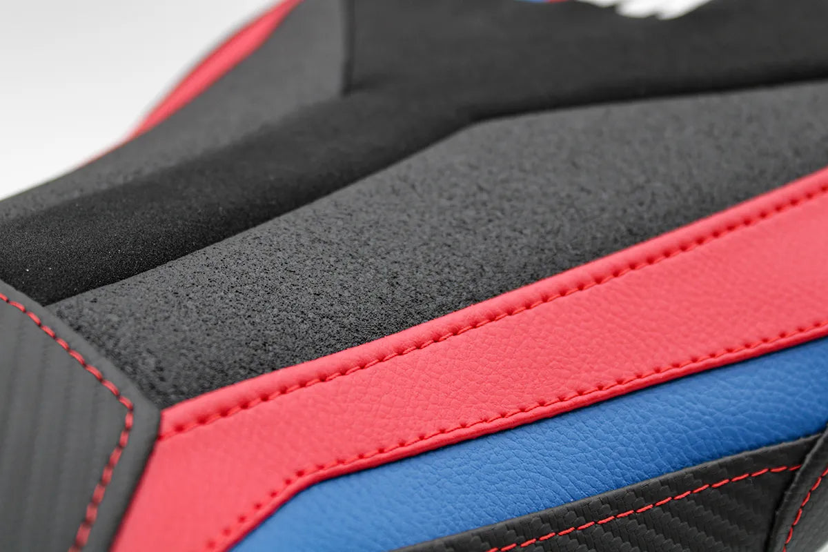 BMW S1000RR 2019-2026 Seat Cover TPZ Italia Velvet Red Blue