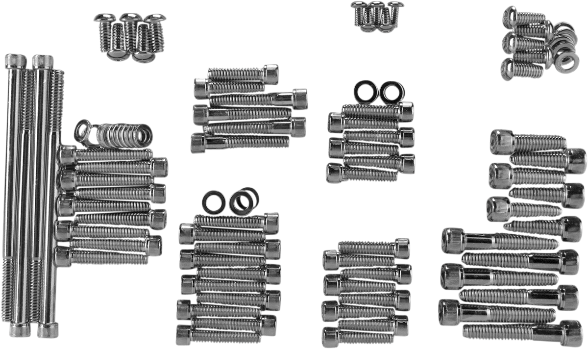 Kit de pernos DRAG SPECIALTIES - Moleteado - Motor MK700BK