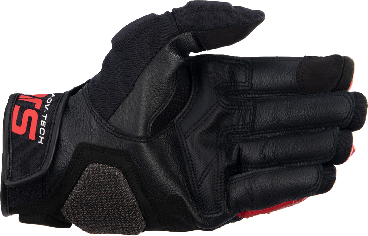Guantes ALPINESTARS Halo - Negro/Blanco/Rojo Brillante - Grandes 3504822-1304-L