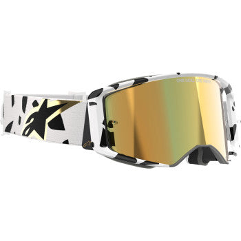 Gafas ALPINESTARS Supertech - Corp - Blanco/Dorado - ABS Vision - Espejo Dorado 5100325-2044