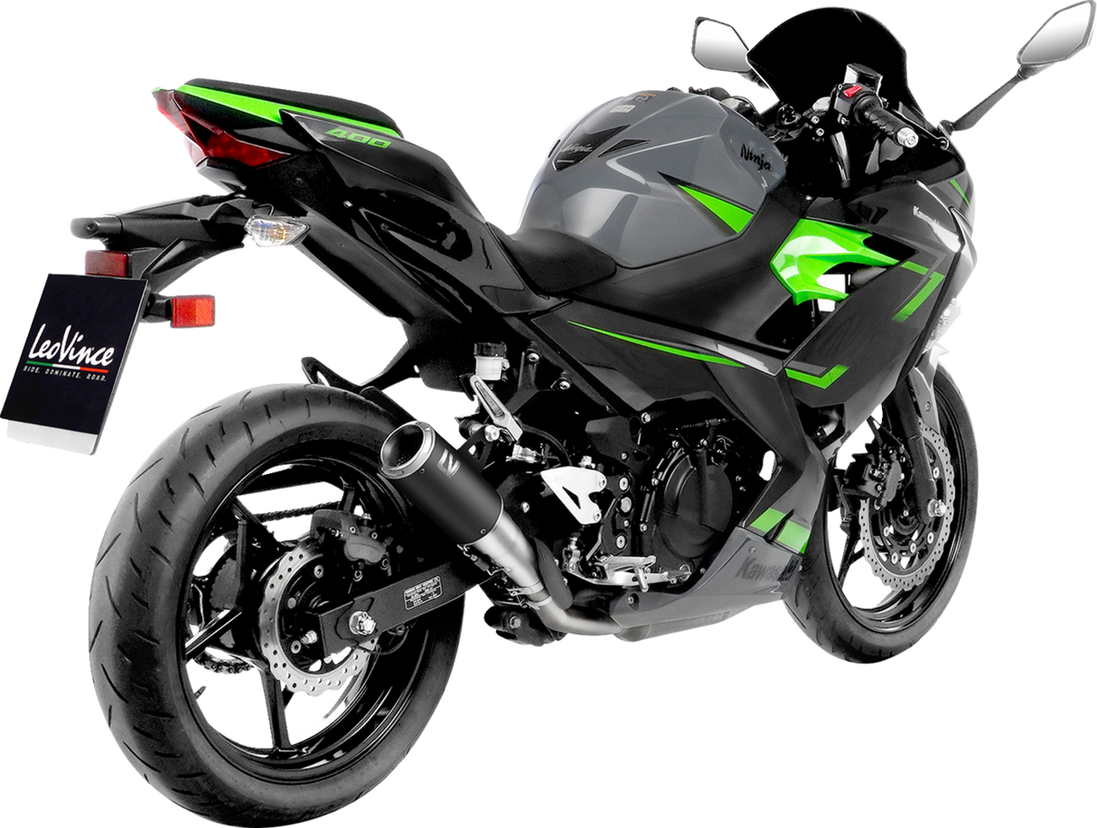 LEOVINCE LV Corsa Muffler - Black Edition KAWASAKI NINJA 400/500 2018 - 2024 15400BU 1811-4303