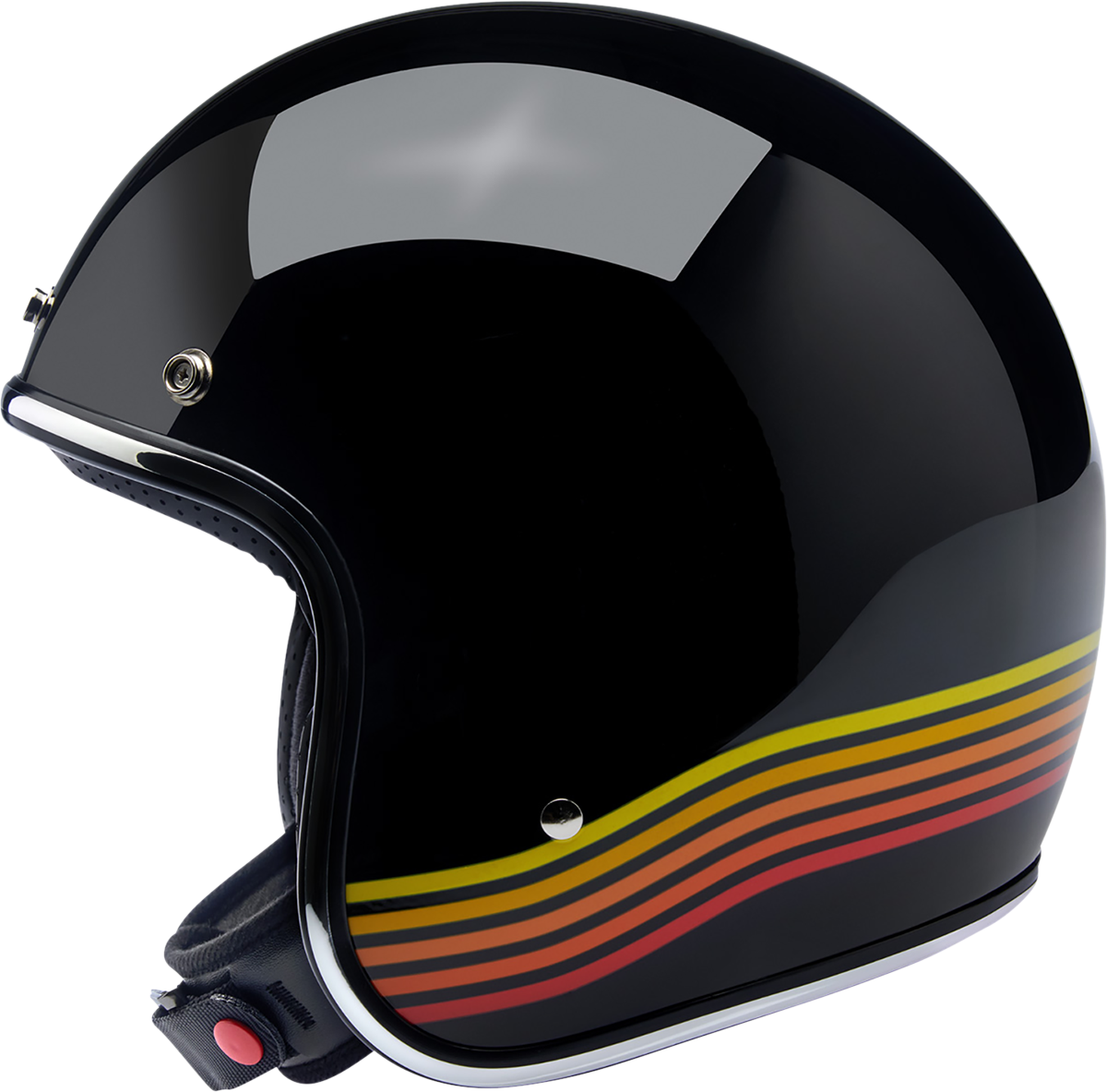 Casco BILTWELL Bonanza - Negro brillante Spectrum - Pequeño 1001-536-202