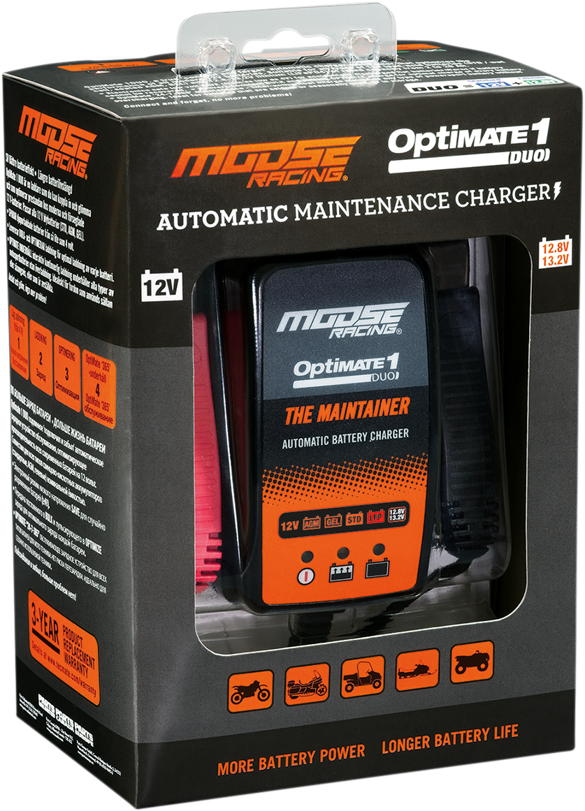 Cargador Optimate 1 de MOOSE RACING - DUO TM-611
