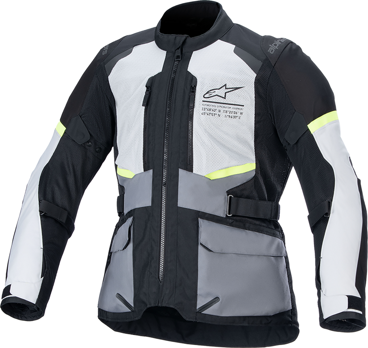 ALPINESTARS Andes Air Drystar® Jacket - Ice Gray/Dark Gray/Black - 3XL 3207924-9191-3X