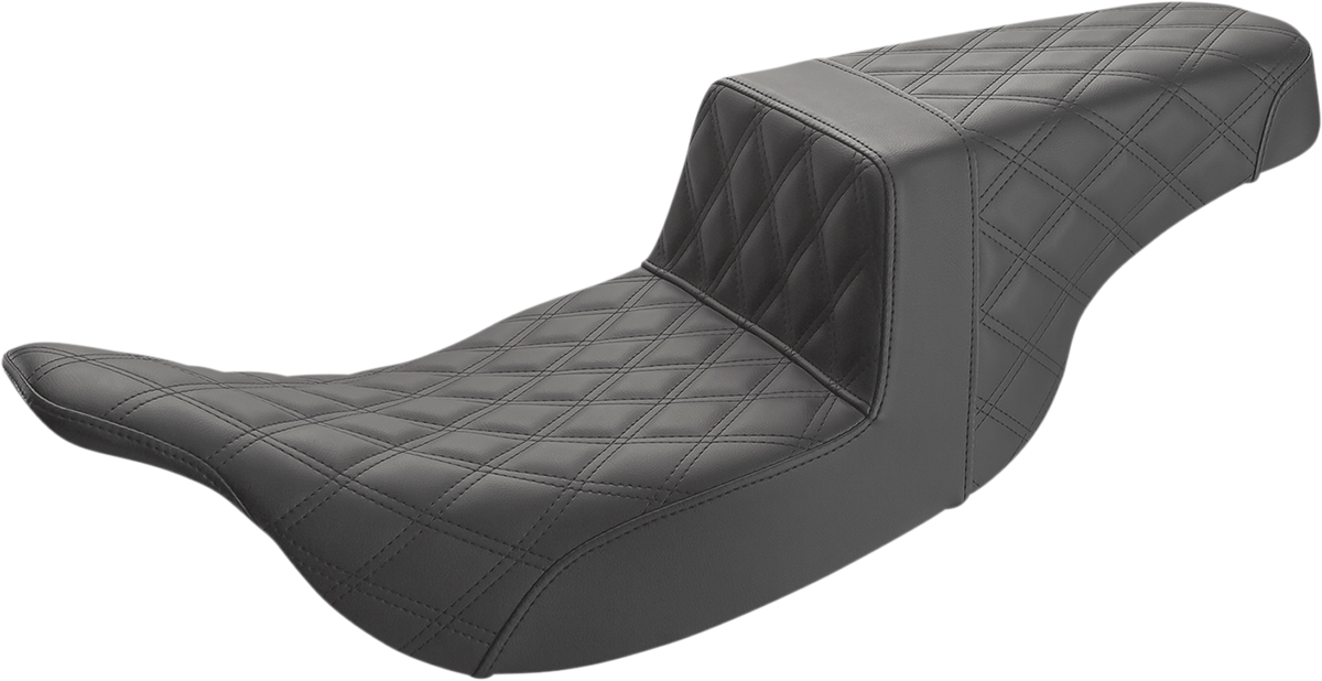 Asiento SADDLEMEN Step-Up - Costura de celosía completa - Negro 897-07-175