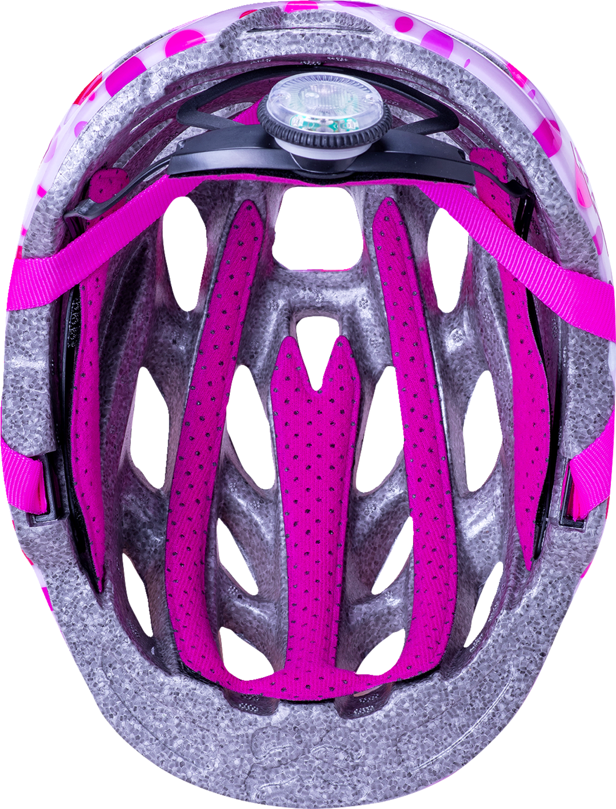 Casco de bicicleta infantil con iluminación KALI Chakra - Confeti - Rosa brillante - XS 0221022124