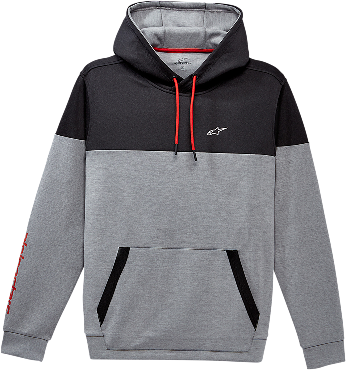 Sudadera con capucha ALPINESTARS Focus - Gris jaspeado - Mediana 1230512001026M