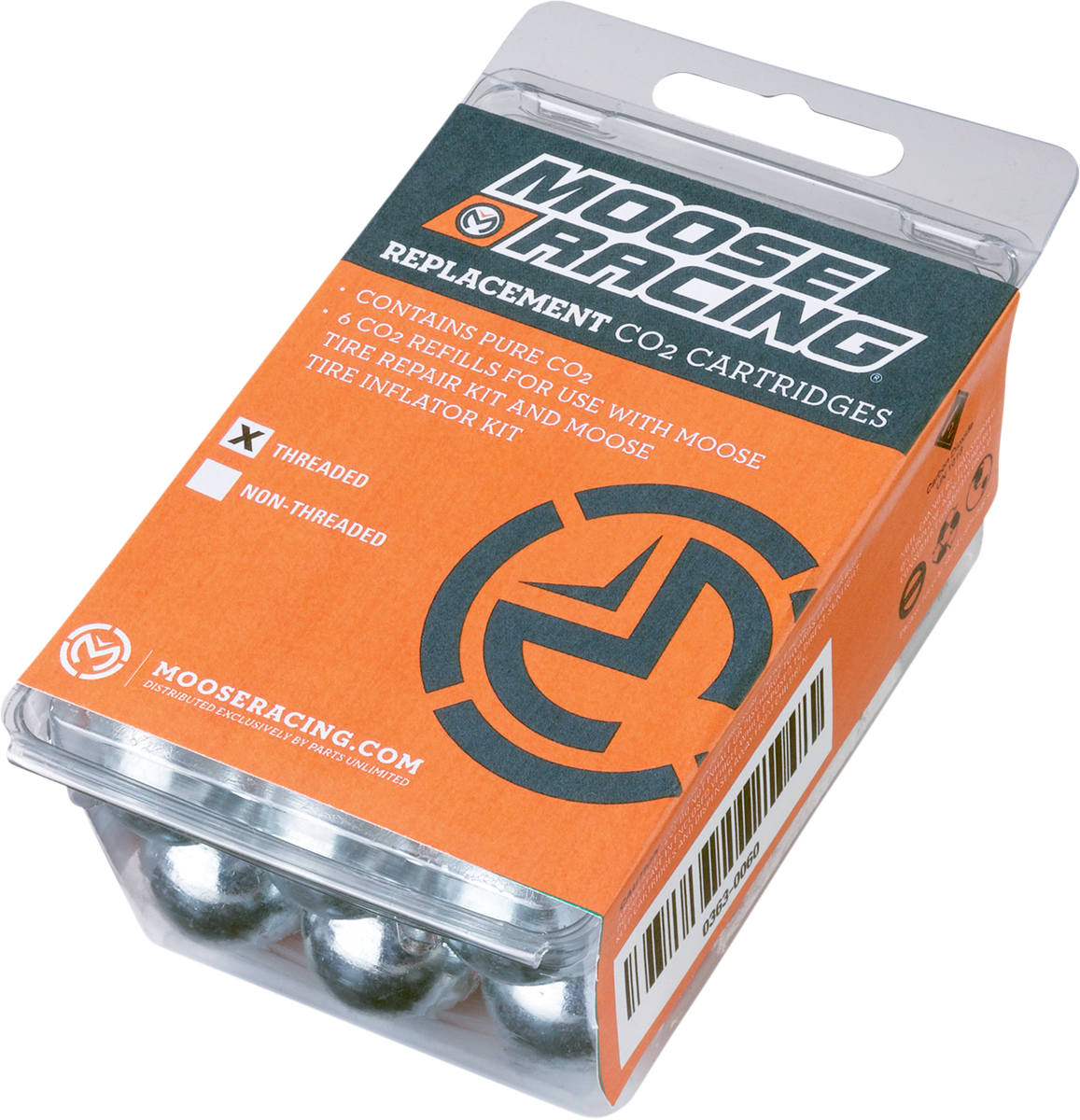 Cartucho MOOSE RACING - Calibre 16 sin rosca - CO2 0363-0061