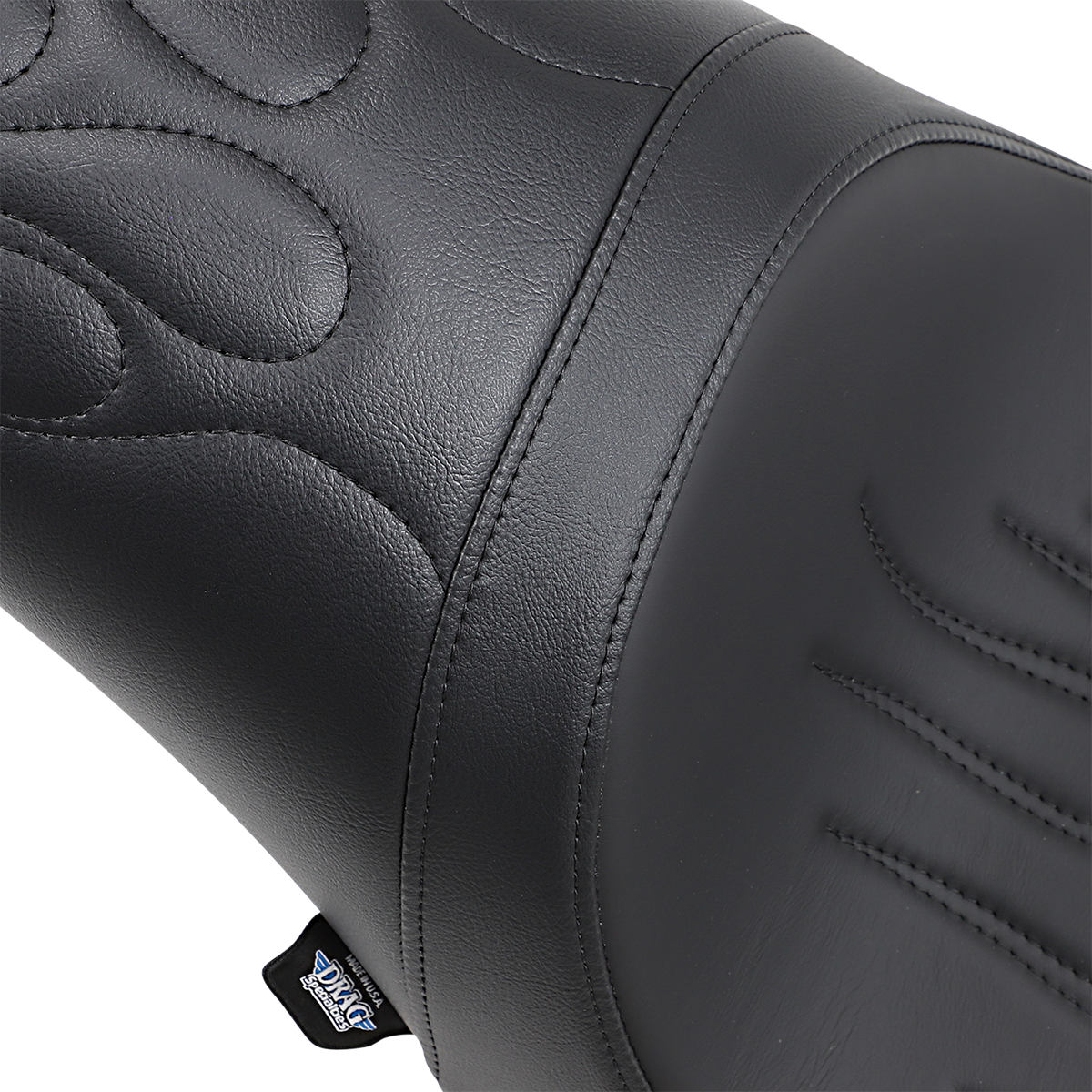 Asiento Predator de DRAG SPECIALTIES - Costuras a la llama - '00-'05 FL FIT FLSTN SIN PORTAEQUIPAJES 0802-0468