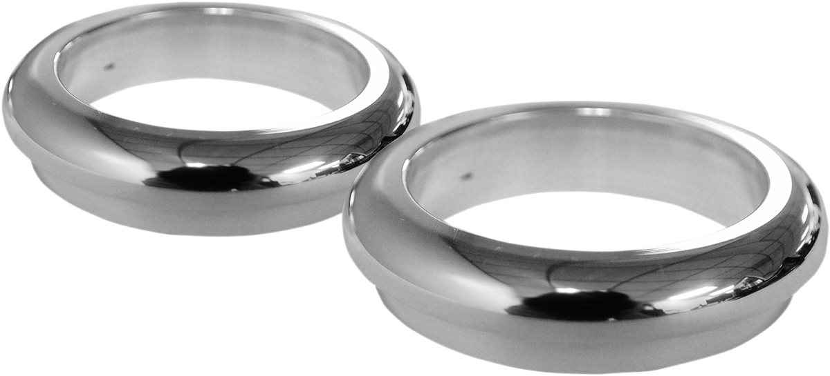 Cubiertas antipolvo para horquillas LA CHOPPERS - 49 mm - Cromadas LA-7503-49