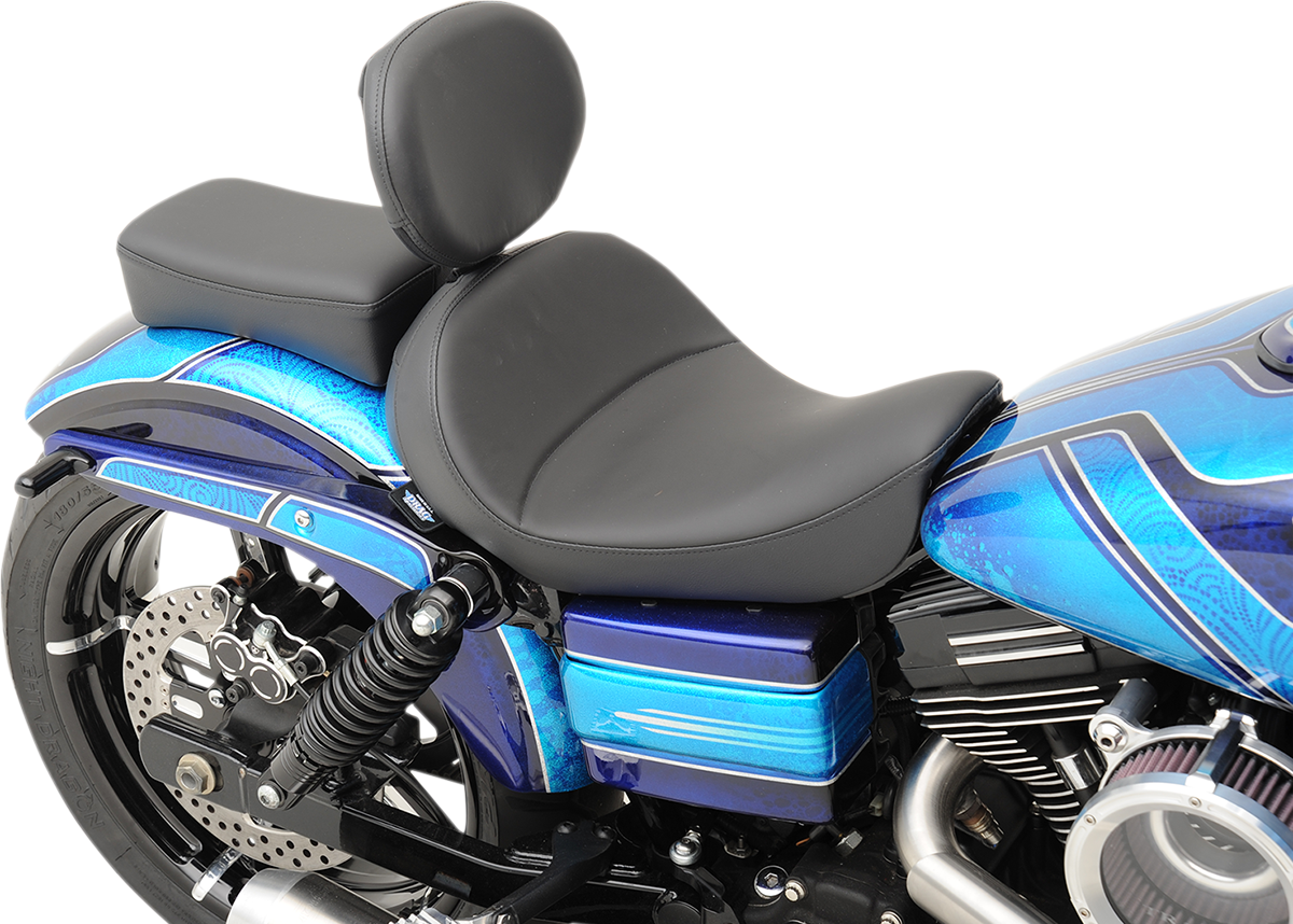 Asiento individual DRAG SPECIALTIES - Costuras suaves - Respaldo del conductor - FXD USE P-PADS 08030342,0353 0803-0555