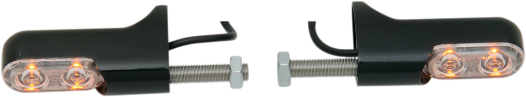 Luces de posición accesorias ARLEN NESS - Ámbar/Traseras - Negras 12-744