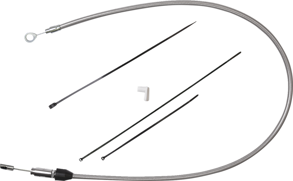 Cable de embrague DRAG SPECIALTIES - Superior - 44" - Acero inoxidable 5323410HE