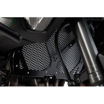 Protector de radiador SW-MOTECH - Negro/Plateado - Kawasaki Versys 1000 KLS.08.922.10000