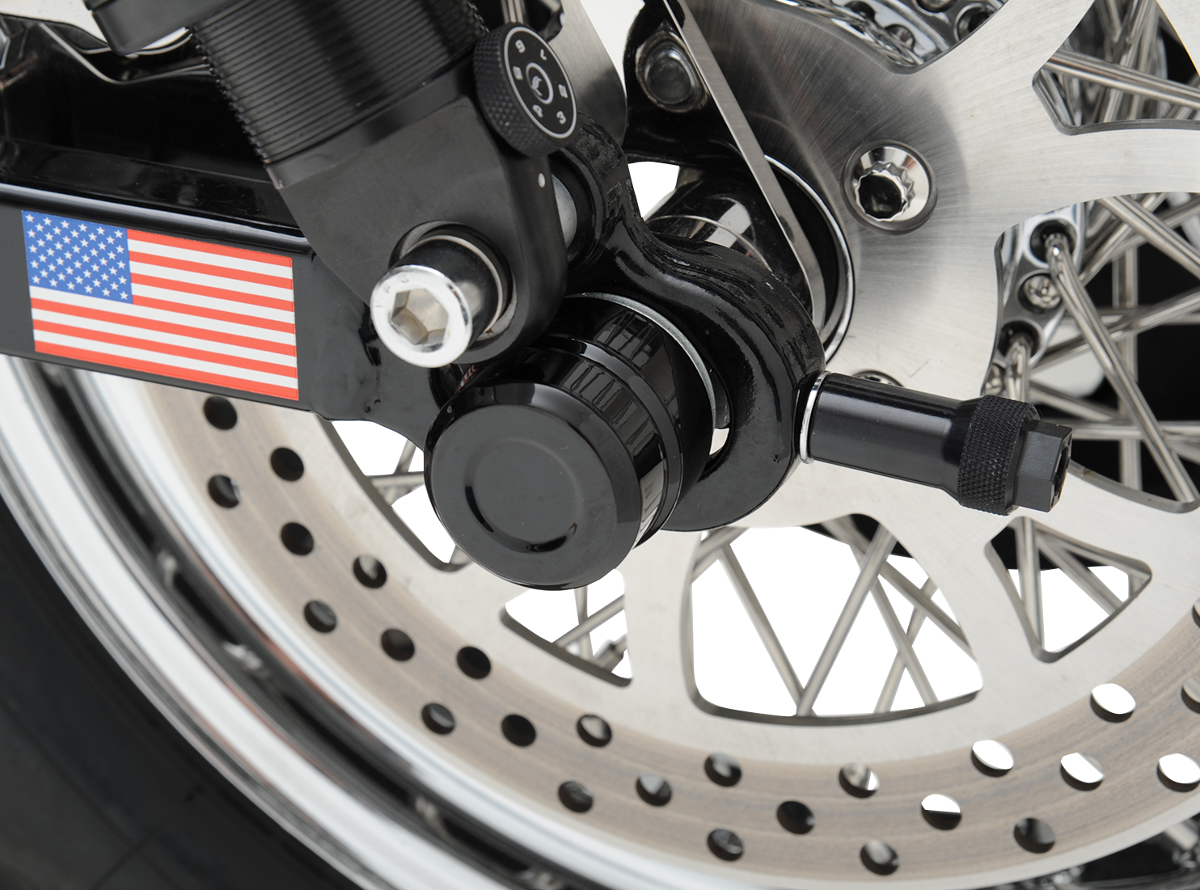 Tapa de eje trasero DRAG SPECIALTIES - Negro 0214-0833