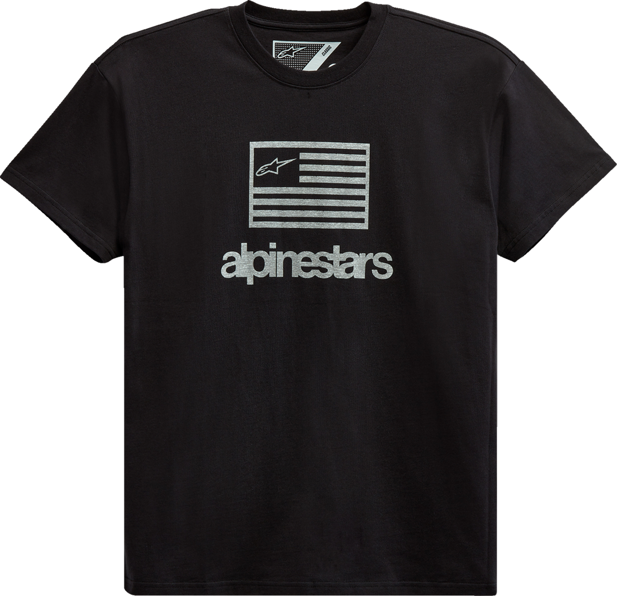 Camiseta con bandera de ALPINESTARS - Negra - Talla 2XL 12137262010XXL