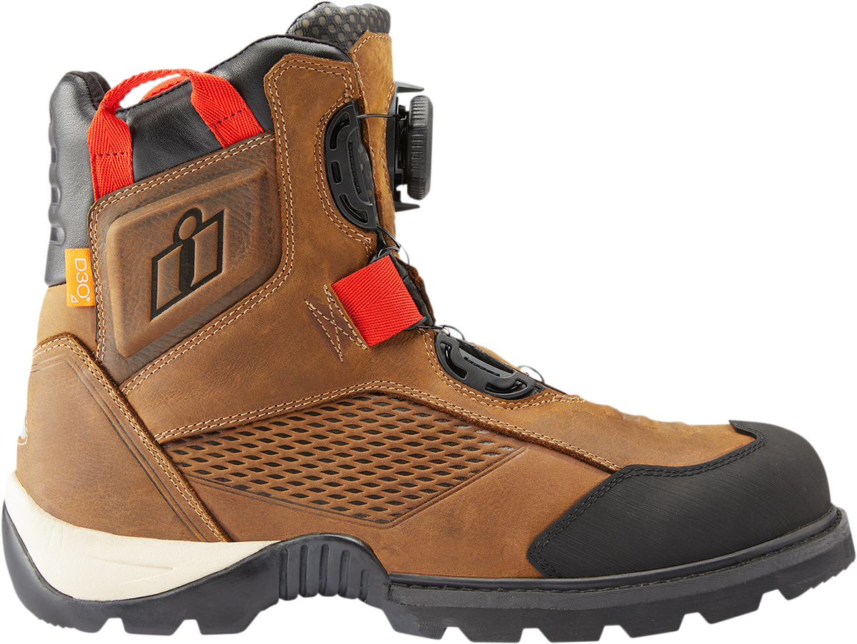 Botas ICON Stormhawk - Marrón - Talla 11.5 3403-1169