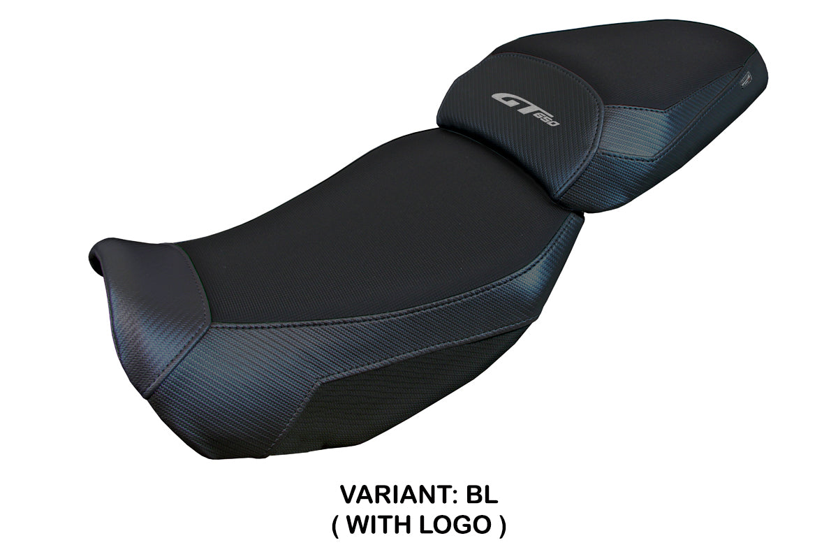 Funda de asiento Tappezzeria Italia TPZ para CF Moto 650GT 2021-2025 en negro