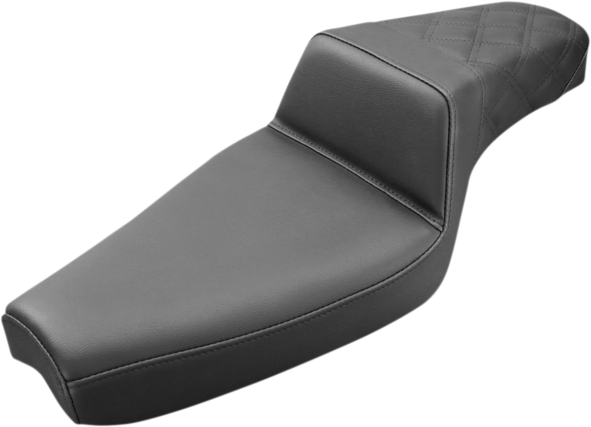 Asiento SADDLEMEN Step-Up - Costuras traseras de celosía - Negro - XL 807-03-173