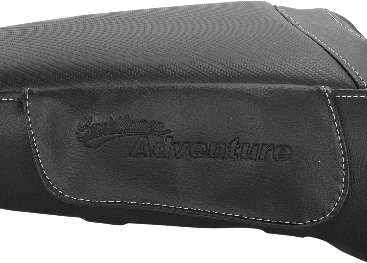 Asiento SADDLEMEN Adventure Tour - Monobloque - Estándar - Cosido - Negro - Tiger 800 0810-T119