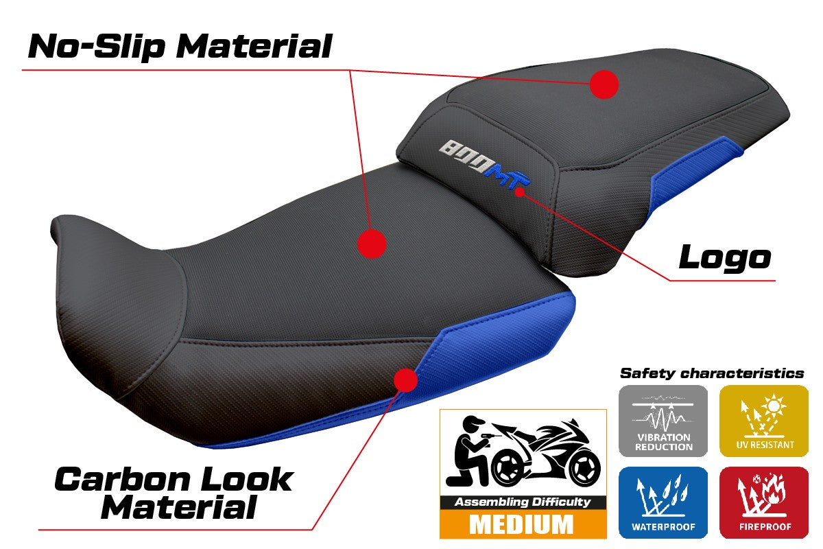 CF MOTO 800 MT 2022-2026 Seat Cover TPZ Italia Blue