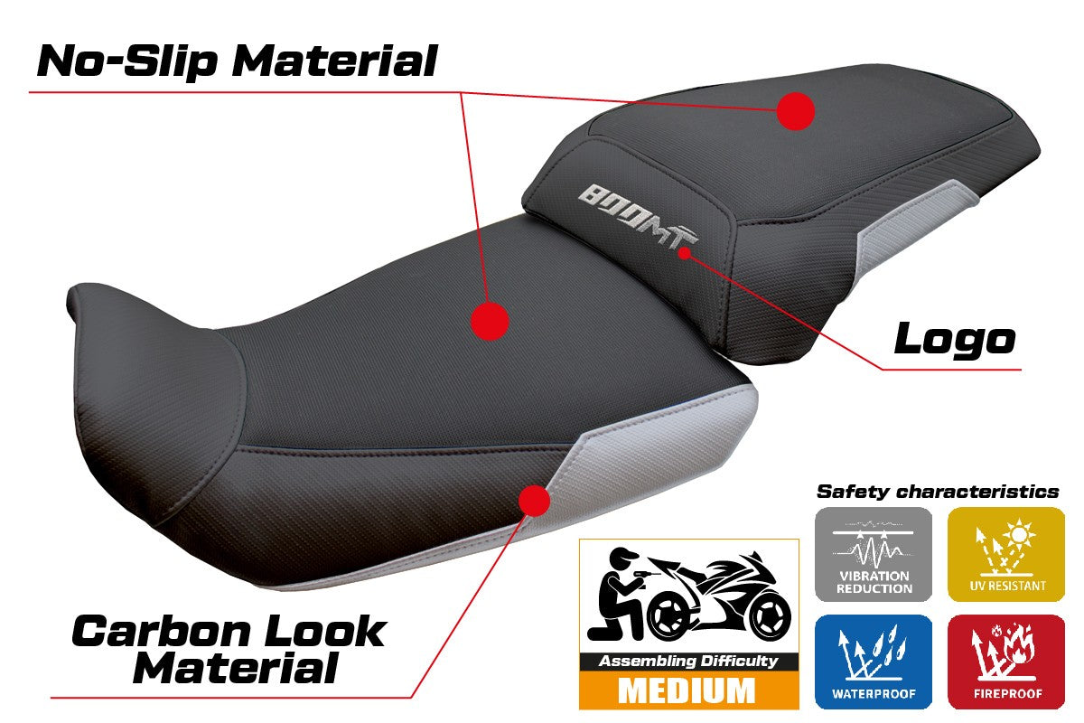 CF MOTO 800 MT 2022-2026 Seat Cover TPZ Italia Silver