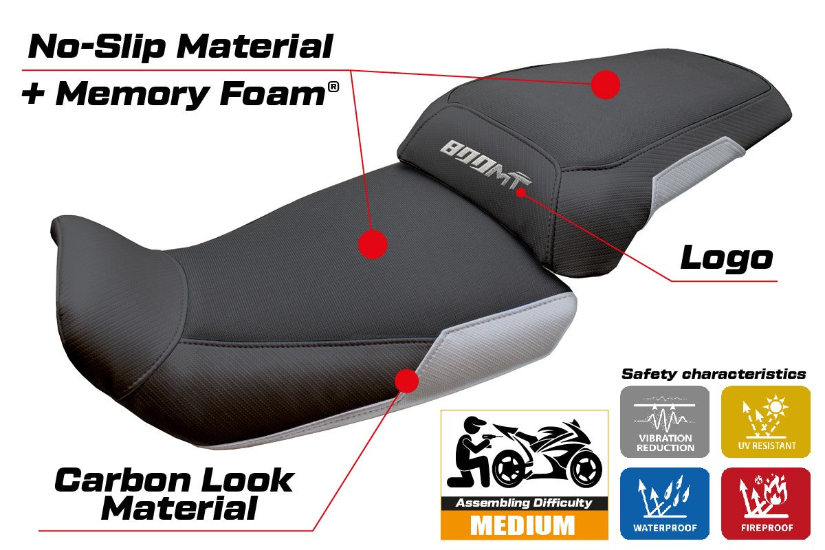 CF MOTO 800 MT 2022-2026 Seat Cover TPZ Italia Comfort Silver