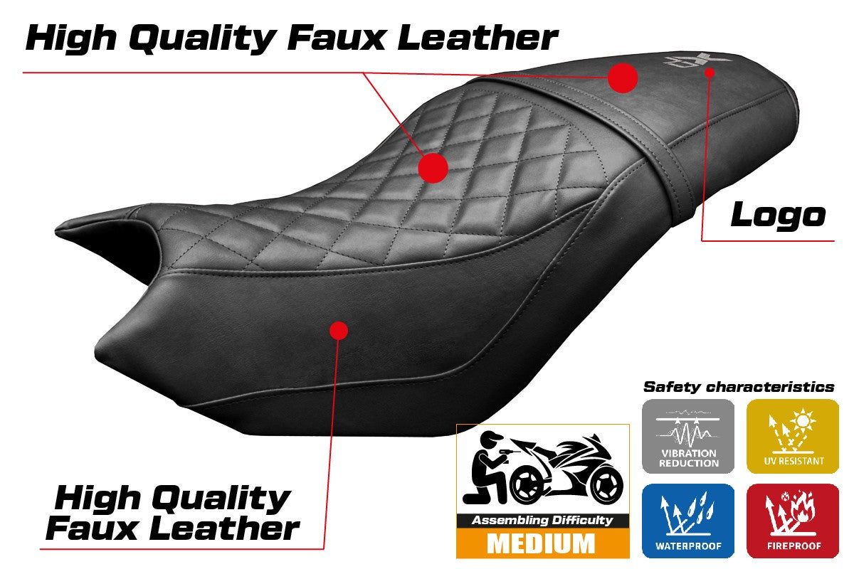CF Moto 700 CL X 2021-2025 Seat Cover Tappezzeria Italia TPZ Black