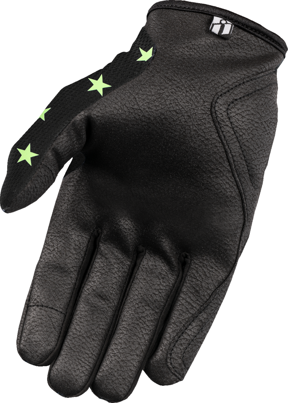 Guantes ICON Hooligan™ Old Glory - Brillo - Pequeños 3301-4692