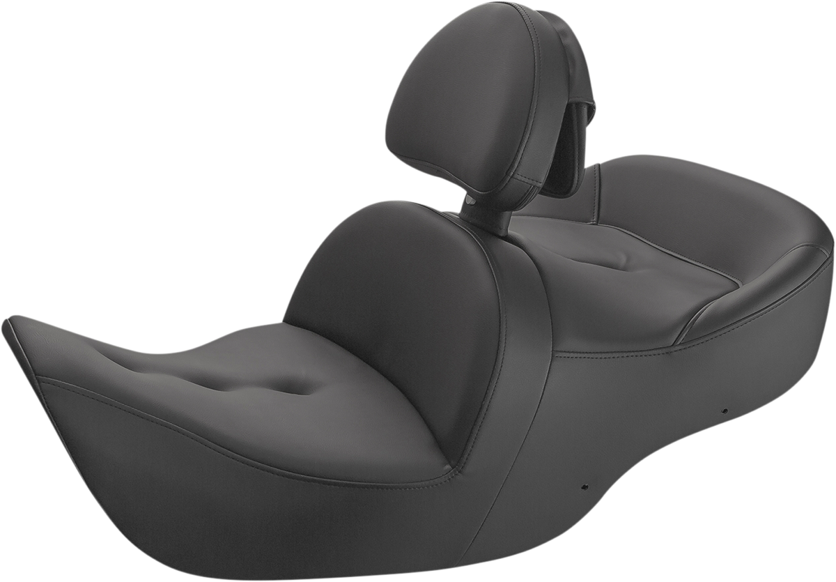 Asiento SADDLEMEN - Sofá de carretera - Con respaldo - Pillow Top - Negro H01-07-181BR