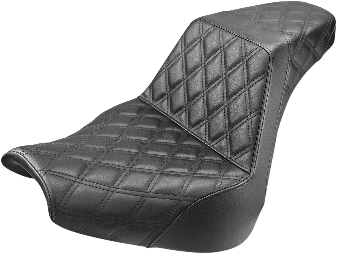 Asiento SADDLEMEN Step-Up - Costura de celosía completa - Negro - FXBR/S 818-31-175